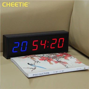 Small LED Gym Timer with Adjustable Brightness Loud Alarm